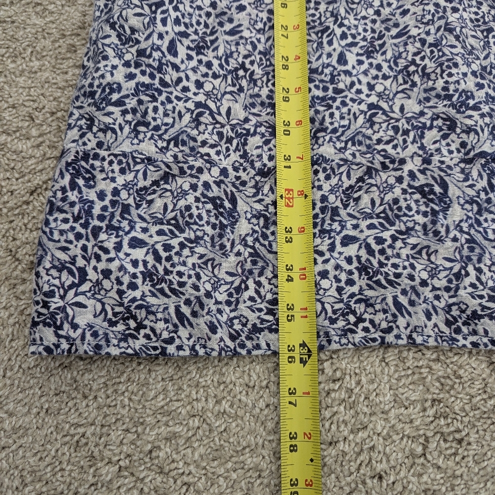 Garnet Hill Blue and White Printed Mini Dress - Picture 7 of 10